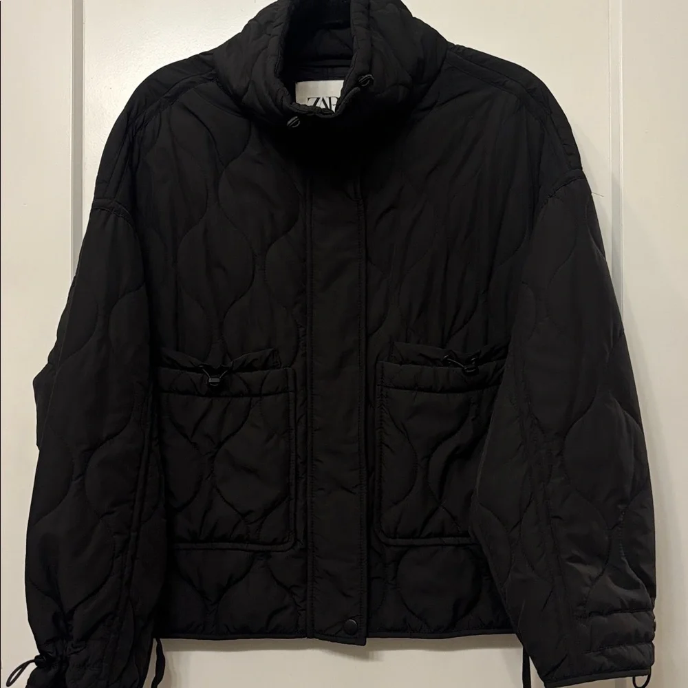 ZARA WATER REPELLENT PUFFER JACKET S - Picture 3 of 8